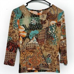 Caia Y2K Boho Blouse size Medium